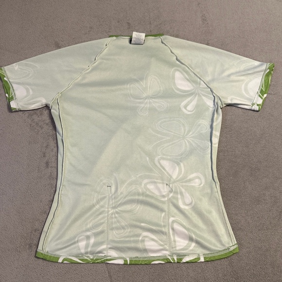 Louis Garneau Womens Short Sleeve Skin-X Cycling Jersey Shirt M Green Zip Canada - Picture 9 of 9